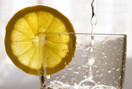 Glas Zitrone